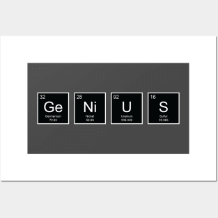 Genius Periodic Table science Posters and Art